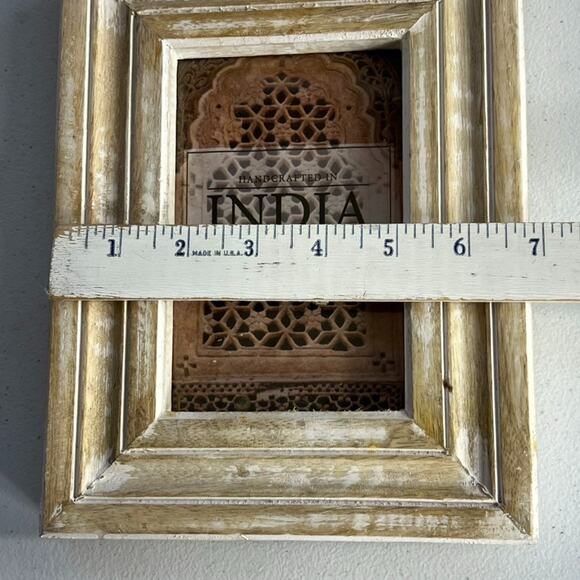 Wooden Picture Frames Distressed Look Set of 3 Different Sizes Farmhouse Cottage - Picture 15 of 16